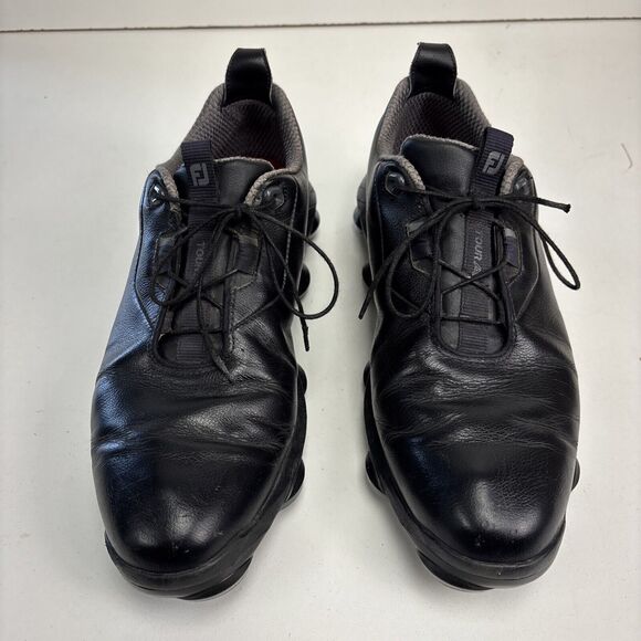 FootJoy Tour Alpha Black Leather Spiked Golf Shoes SIZE 11.5 M main image 10